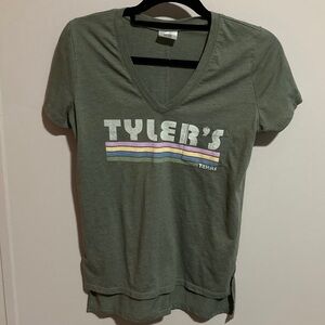 Tyler's Olive Graphic V-Neck Tee